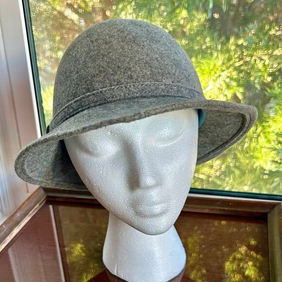 Vintage Bollman Hat Co. Gray Wool Cloche Fedora Unisex - Picture 12 of 16